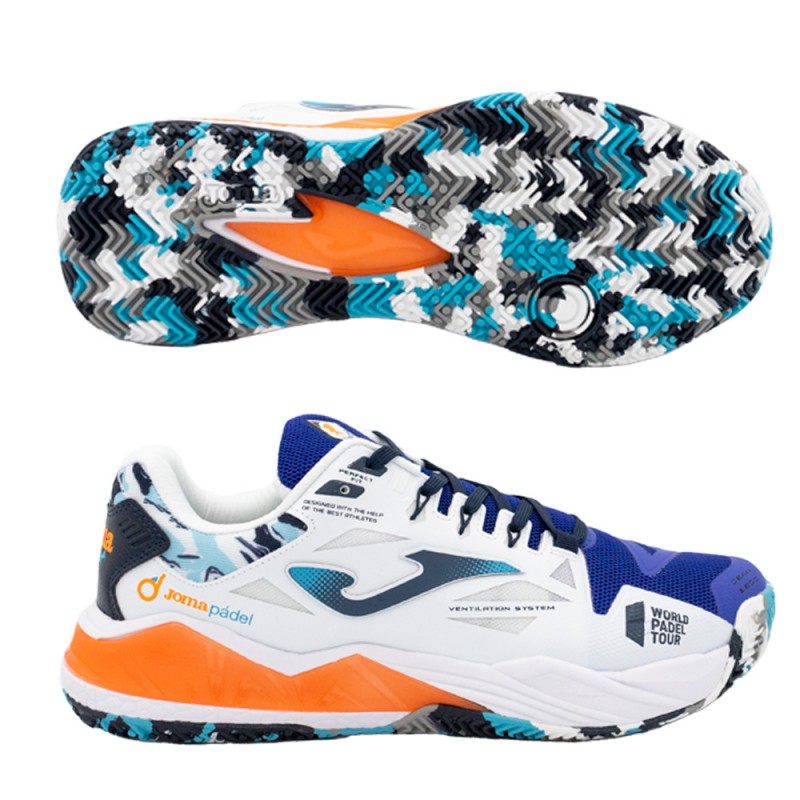 Padelskor Joma T.SPIN 2304 royal white 2023 Padelskor Joma T.SPIN 2304 royal white 2023