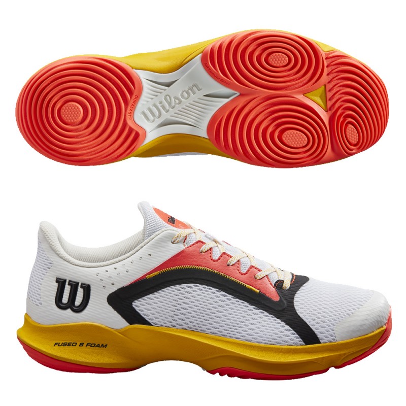 Padelskor Wilson Hurakn 2.0 vitt gammalt guld 2023 Padelskor Wilson Hurakn 2.0 vitt gammalt guld 2023