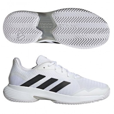 Padelskor Adidas Courtjam Control M white core black silver 2023