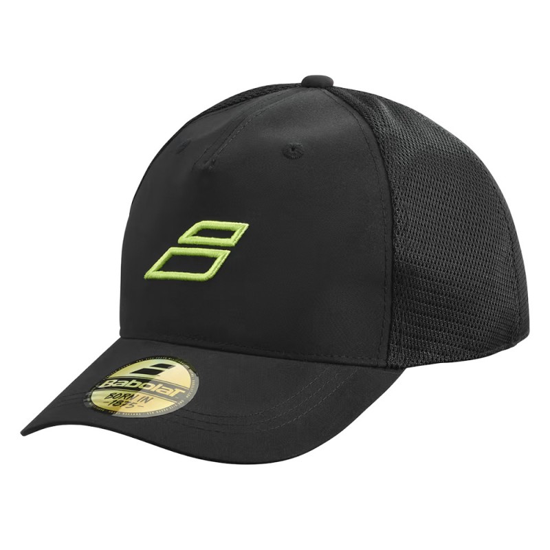 Cap Babolat Curve Trucker Svart Gul Cap Babolat Curve Trucker Svart Gul