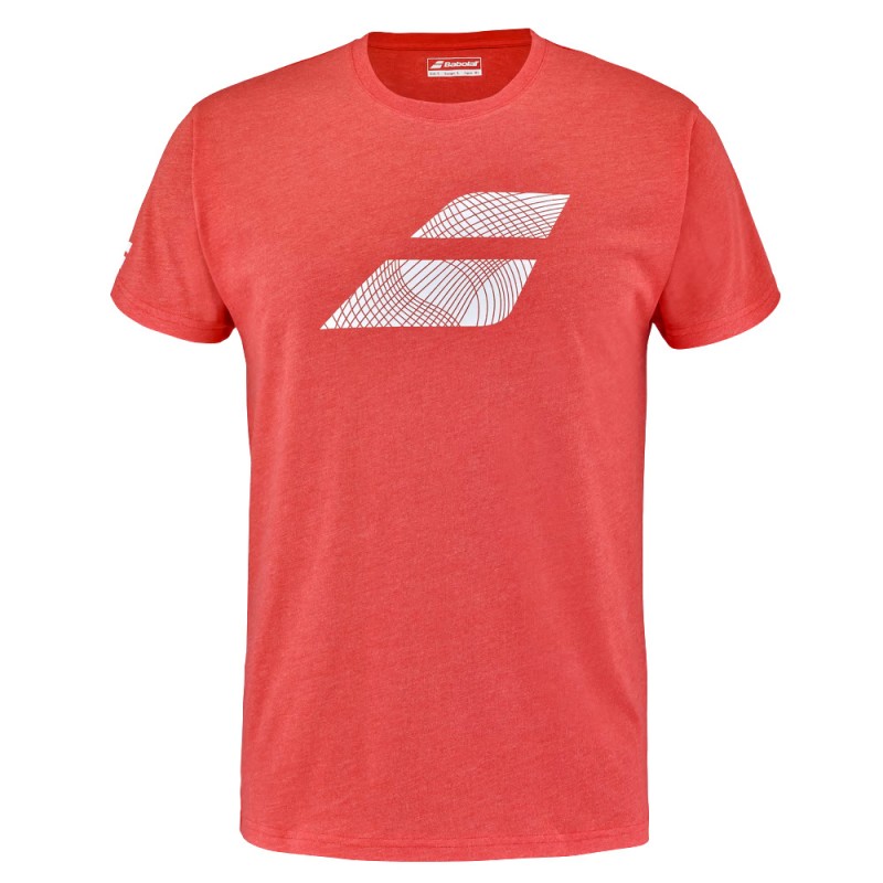 T-shirt Babolat Exercise Big Flag Herr röd T-shirt Babolat Exercise Big Flag Herr röd