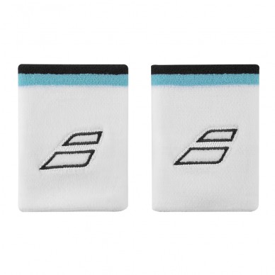 Wristbands Babolat Terry Jumbo Vit Blå