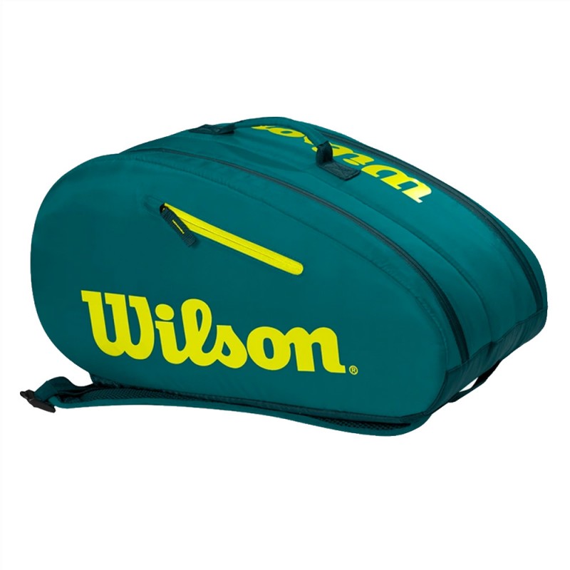 Padelväska Wilson Youth grön gul 2023 Padelväska Wilson Youth grön gul 2023
