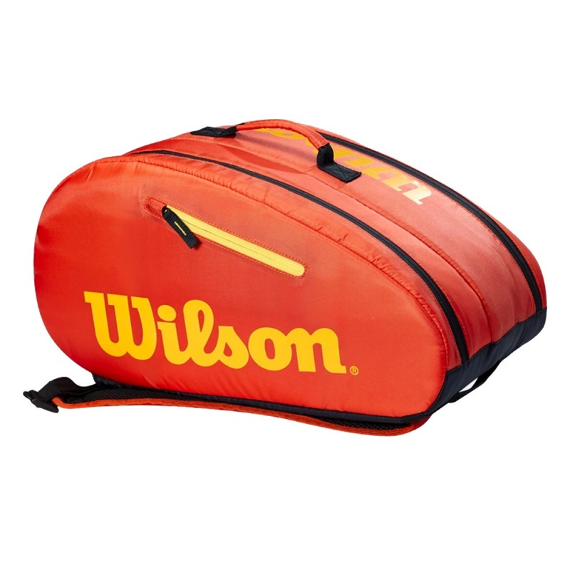 Padelväska Wilson Youth orange gul 2023 Padelväska Wilson Youth orange gul 2023