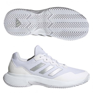 Padelskor Adidas Gamecourt 2 W vit silver 2023