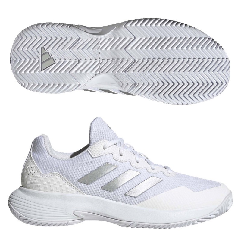 Padelskor Adidas Gamecourt 2 W vit silver 2023 Padelskor Adidas Gamecourt 2 W vit silver 2023