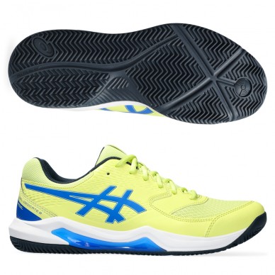 Asics Gel Dedicate 8 Padel glow yellow illusion blå
