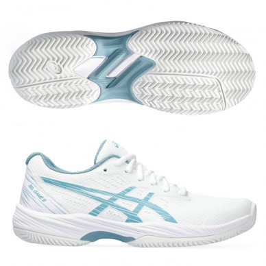 Padelskor Asics Gel Game 9 Clay white gris blue