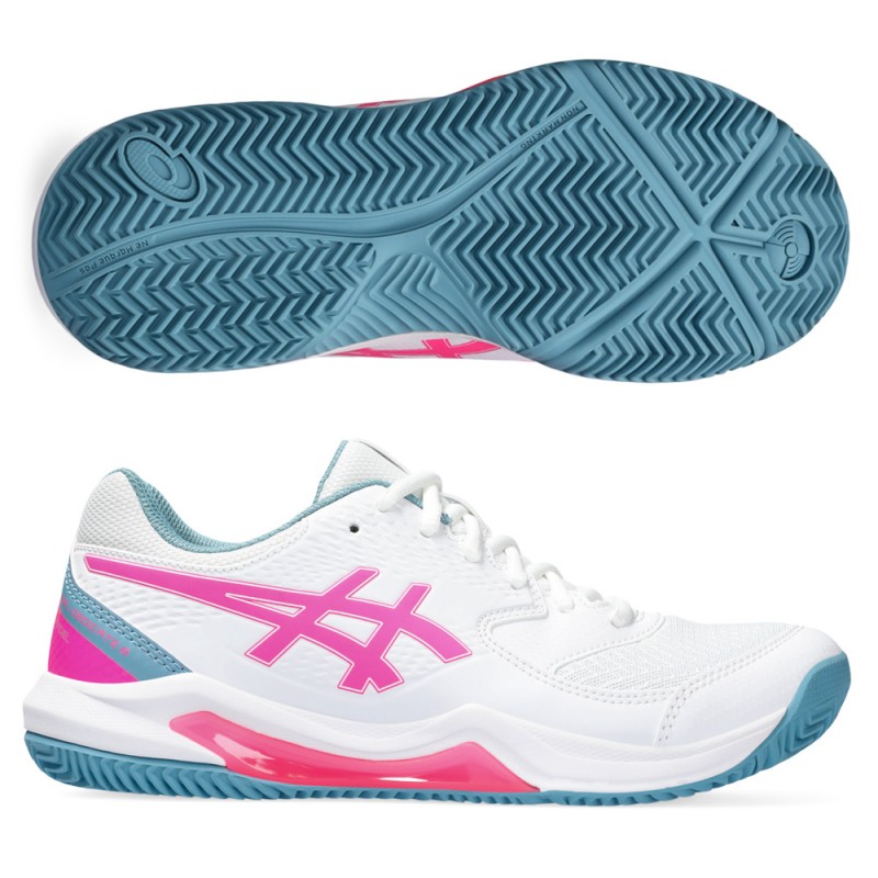 Asics Gel Dedicate 8 Padel white hot pink 2023 padelskor Asics Gel Dedicate 8 Padel white hot pink 2023 padelskor