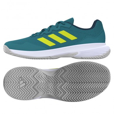 Padelskor Adidas Gamecourt 2 M arctic fusion lucid lemon white 2023