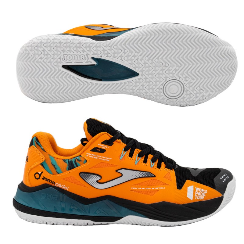 Padelskor Joma Spin Men 2308 Orange Svart 2023 Padelskor Joma Spin Men 2308 Orange Svart 2023