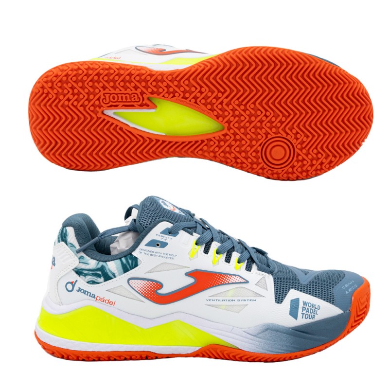 Padelskor Joma Spin Men 2302 vit bensin 2023 Padelskor Joma Spin Men 2302 vit bensin 2023