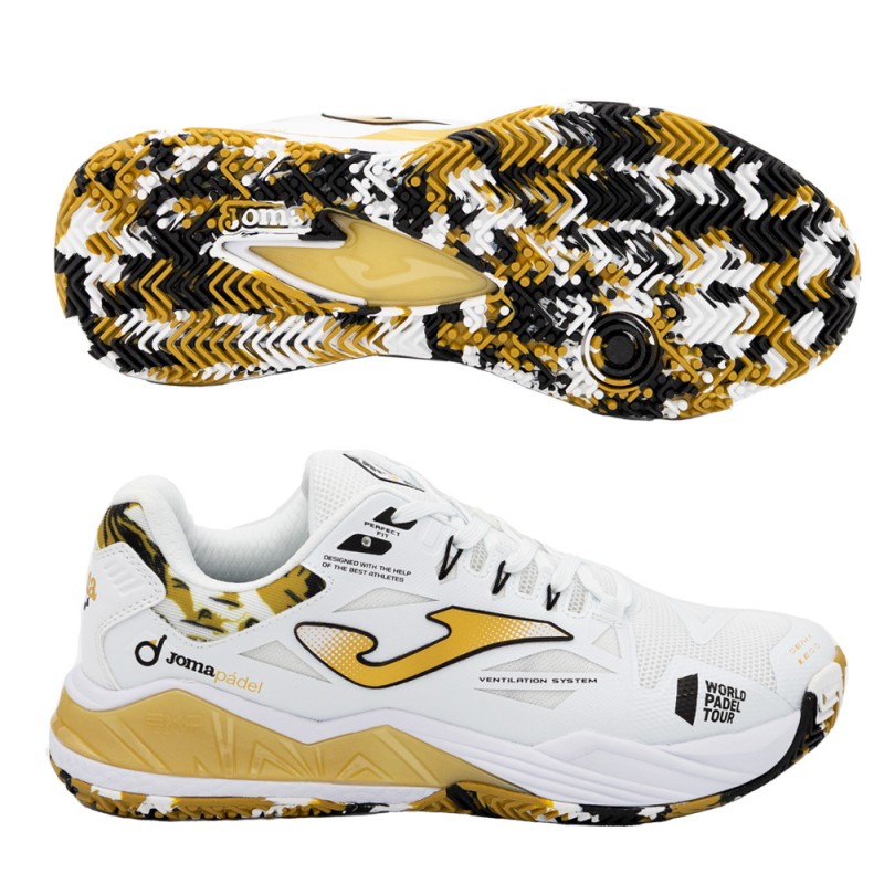 Padelskor Joma Spin Men 2332 Vitguld 2023 Padelskor Joma Spin Men 2332 Vitguld 2023