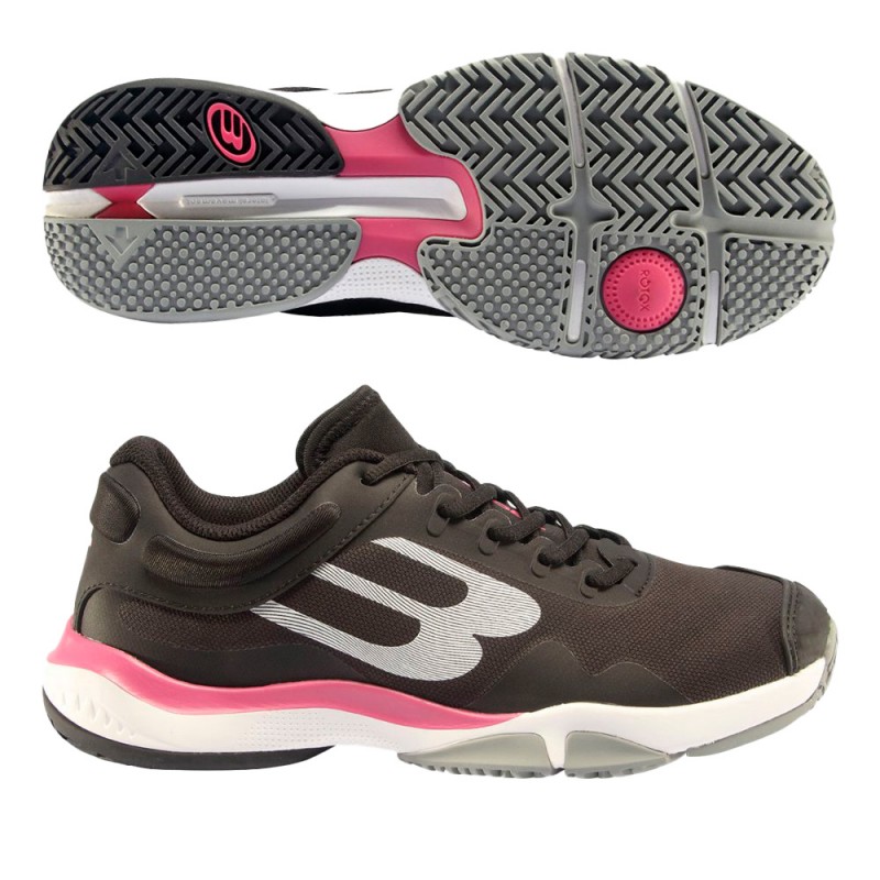 Padelskor Bullpadel Flow Hybrid Fly 23I svarta fuchsia Padelskor Bullpadel Flow Hybrid Fly 23I svarta fuchsia