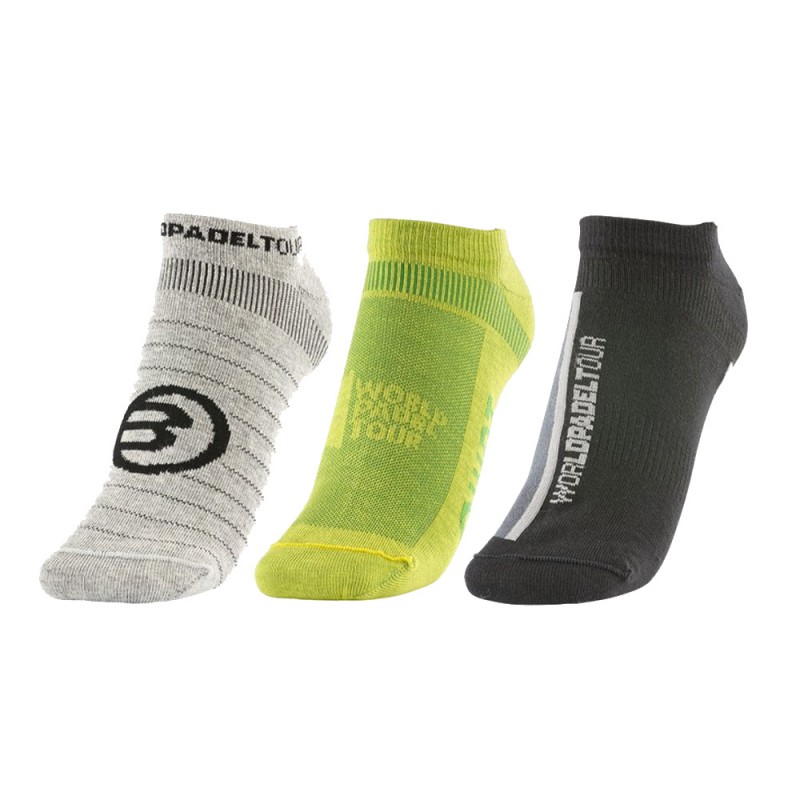 Bullpadel BP-WPT2309 socks pack 3 färger Bullpadel BP-WPT2309 socks pack 3 färger
