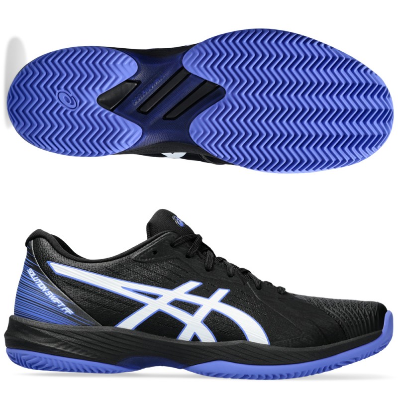 Asics Solution Swift FF Clay black sapphire 2024 Padelskor Asics Solution Swift FF Clay black sapphire 2024 Padelskor
