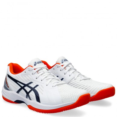 Asics Solution Swift FF Clay white blue expanse 2024 Padelskor