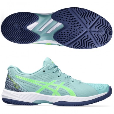 Asics Solution Swift FF Padel teal tint electric lime 2024 padelskor