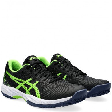 Asics Gel Game 9 Padel black electric lime 2024 padelskor