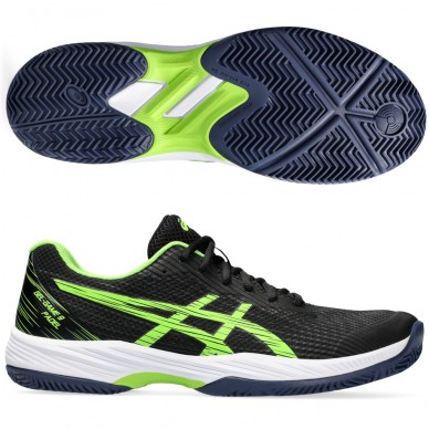 Asics Gel Game 9 Padel black electric lime 2024 padelskor