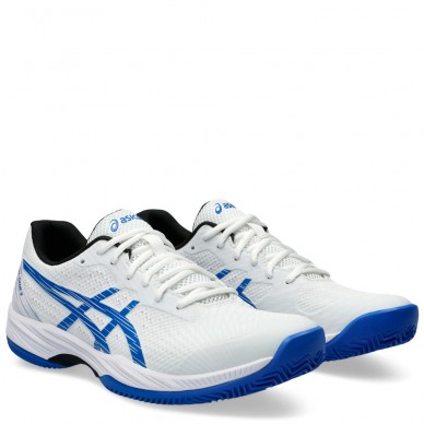 Asics Gel Game 9 Clay OC White Tuna Blue 2024 padelskor