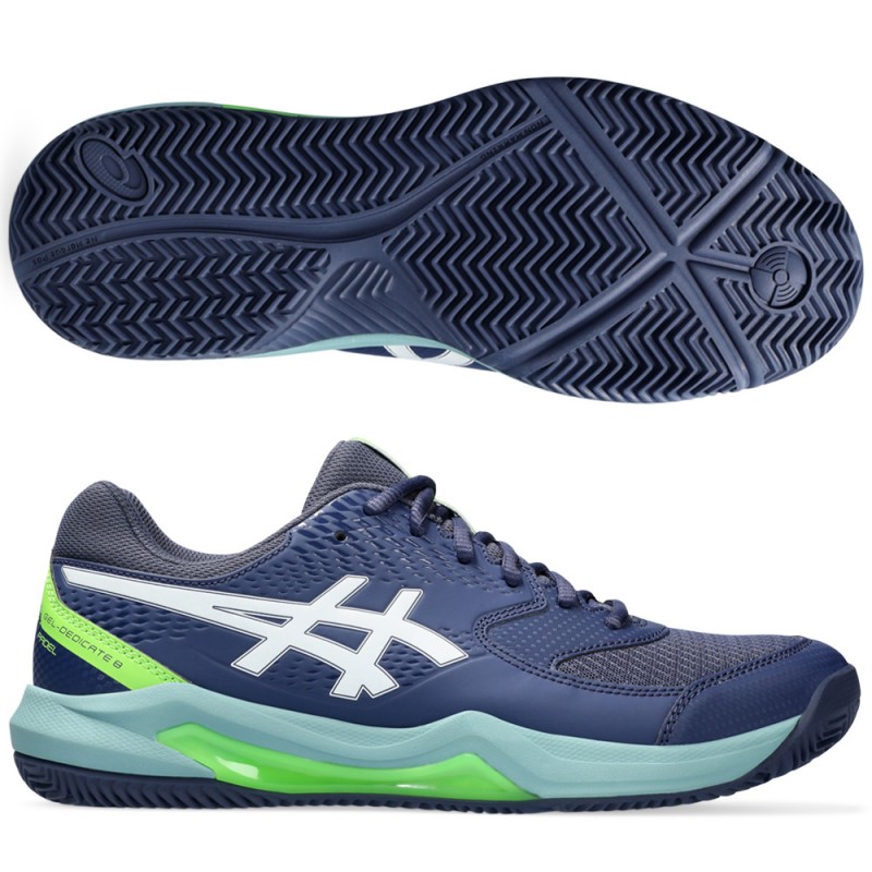 Asics Gel Dedicate 8 Padel thunder blue white 2024 padelskor Asics Gel Dedicate 8 Padel thunder blue white 2024 padelskor