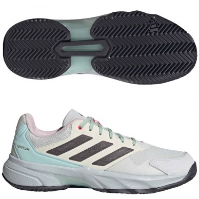 Adidas Courtjam Control M Clay white grey 2024 padelskor