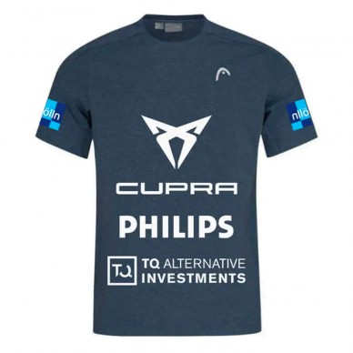 Head Arturo Coello marinblått t-shirt