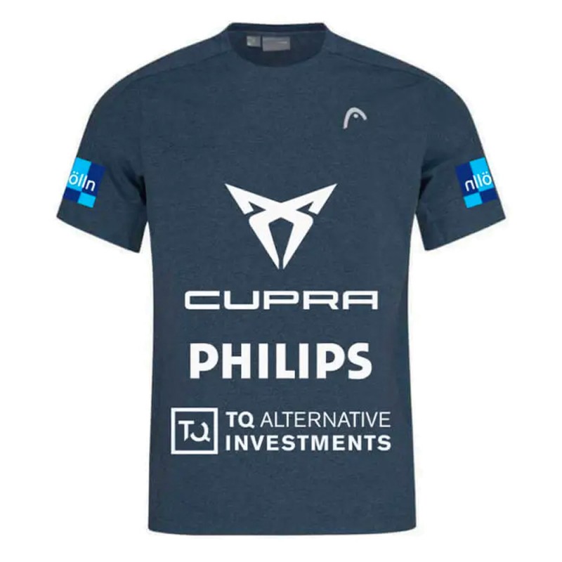 Head Arturo Coello marinblått t-shirt Head Arturo Coello marinblått t-shirt