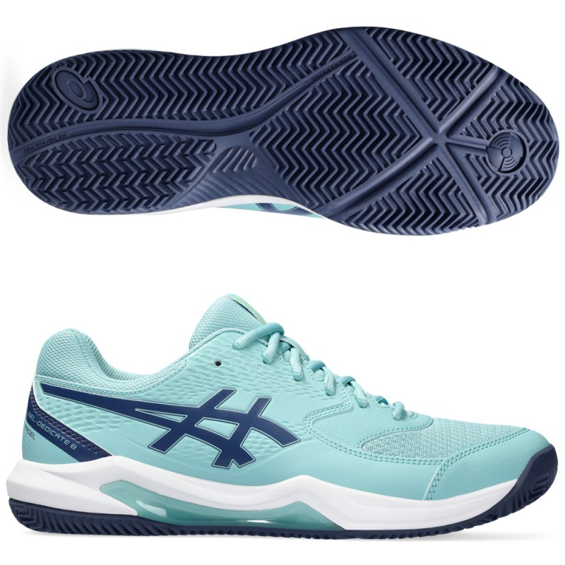 Asics Gel Dedicate 8 Padel teal tint thunder blue 2024 padelskor Asics Gel Dedicate 8 Padel teal tint thunder blue 2024 padelskor