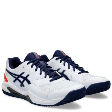 Asics Gel Dedicate 8 Clay white blue expanse 2024 padelskor
