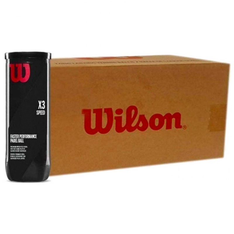 Wilson X3 Speed Padel 24 x 3 bollar Wilson X3 Speed Padel 24 x 3 bollar
