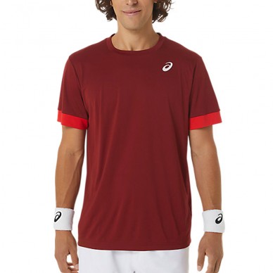 Asics Court SS Top röd t-shirt