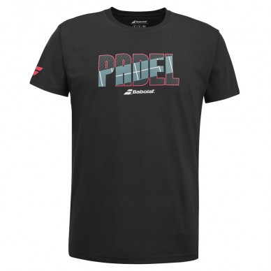 Babolat Cotton Tee men svart t-shirt