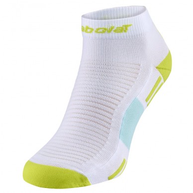 Socks Babolat Padel Quarter vitt gult