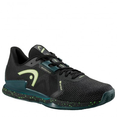 Head Sprint Pro 3.5 Clay black forest green 2024 padelskor
