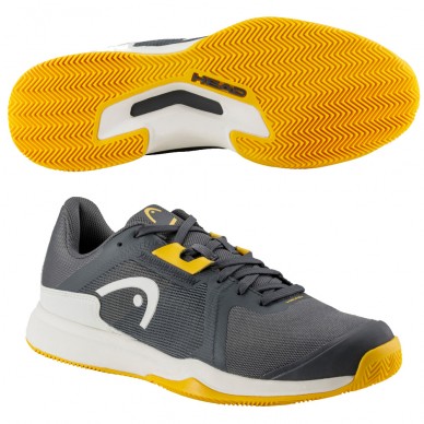 Head Sprint Team 3.5 Clay dark grey banana 2024 padelskor