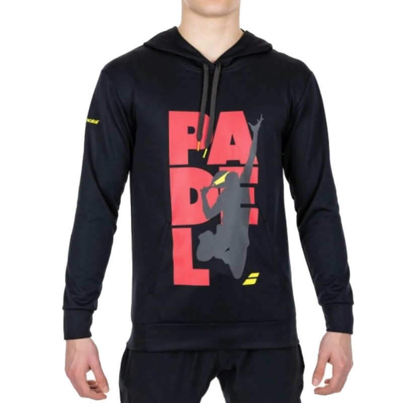 Babolat Padel Hood svart sweatshirt