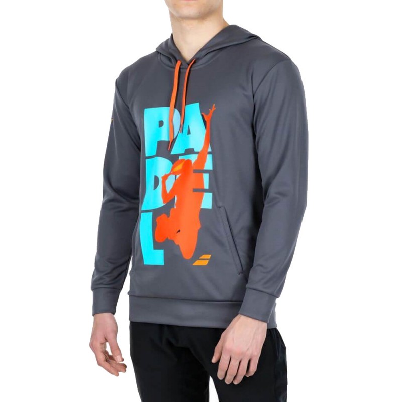 Babolat Padel Hood gråa sweatshirt