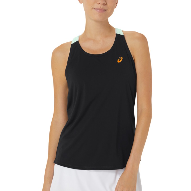 Asics Court Tank svart mint t-shirt Asics Court Tank svart mint t-shirt