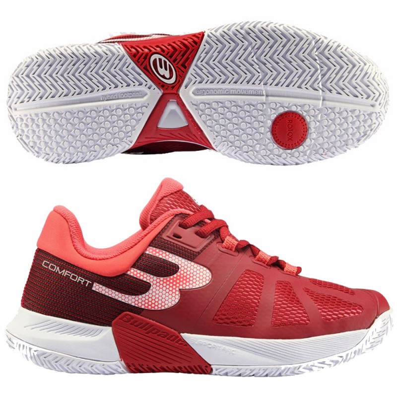 Bullpadel PRF Comfort W 24V cherry 2024 padelskor Bullpadel PRF Comfort W 24V cherry 2024 padelskor
