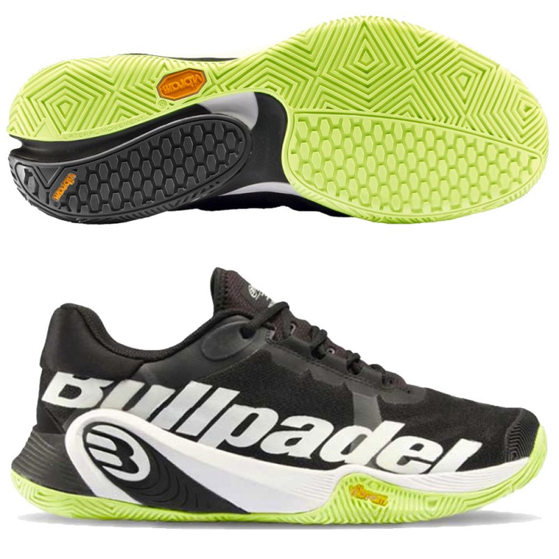 Bullpadel Vertex Vibram 24V black 2024 padelskor Bullpadel Vertex Vibram 24V black 2024 padelskor