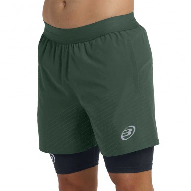 Bullpadel Afama skogsgrön shorts