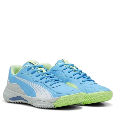 Puma NOVA Smash luminous blue white glacial gray 2024 padelskor