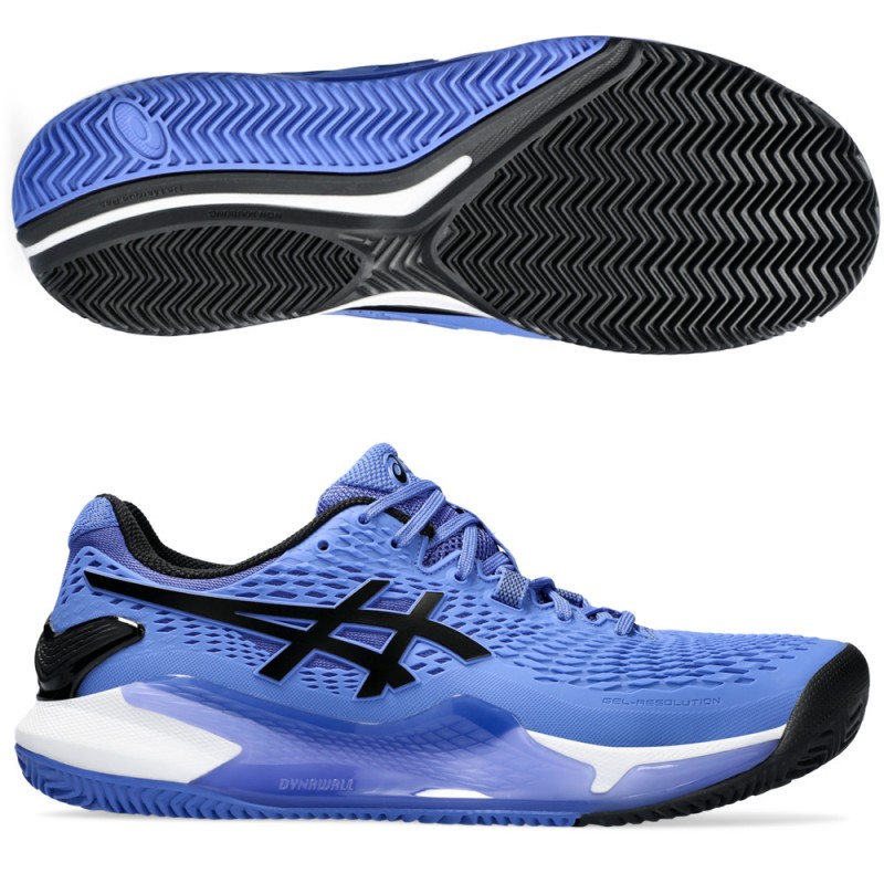 Asics Gel Resolution 9 Clay sapphire black 2024 Padelskor Asics Gel Resolution 9 Clay sapphire black 2024 Padelskor
