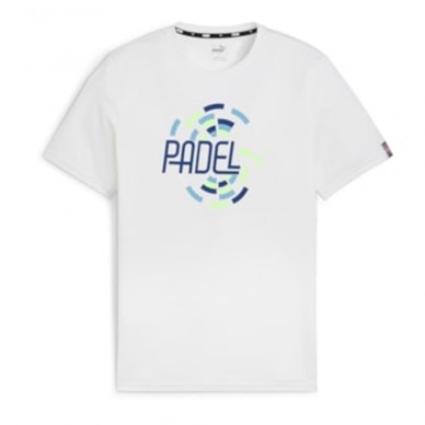 Puma Individual Vit grafik t-shirt