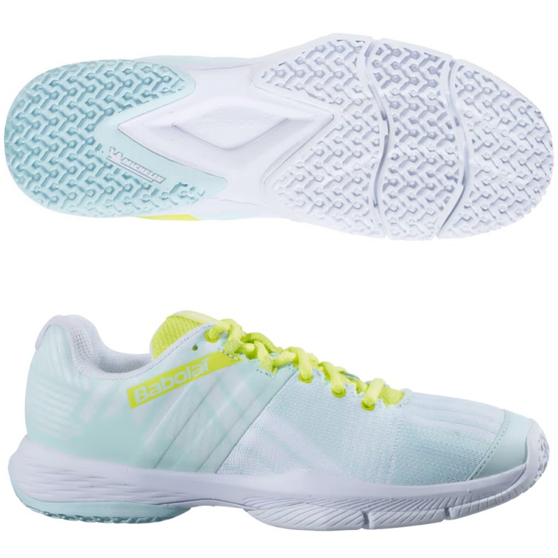 Babolat Sensa Women blue sulphur spring 2024 padelskor Babolat Sensa Women blue sulphur spring 2024 padelskor