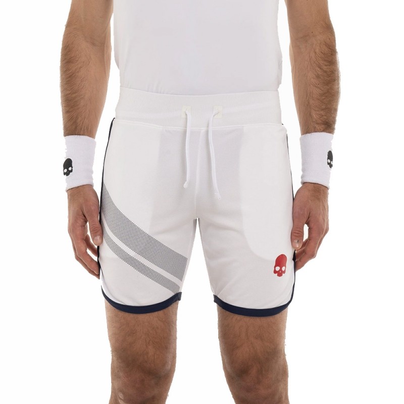 Hydrogen Stripes Tech vitt marinblått shorts