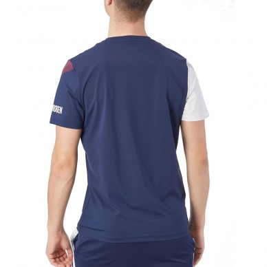 Hydrogen Sport Stripes Tech marinblå t-shirt
