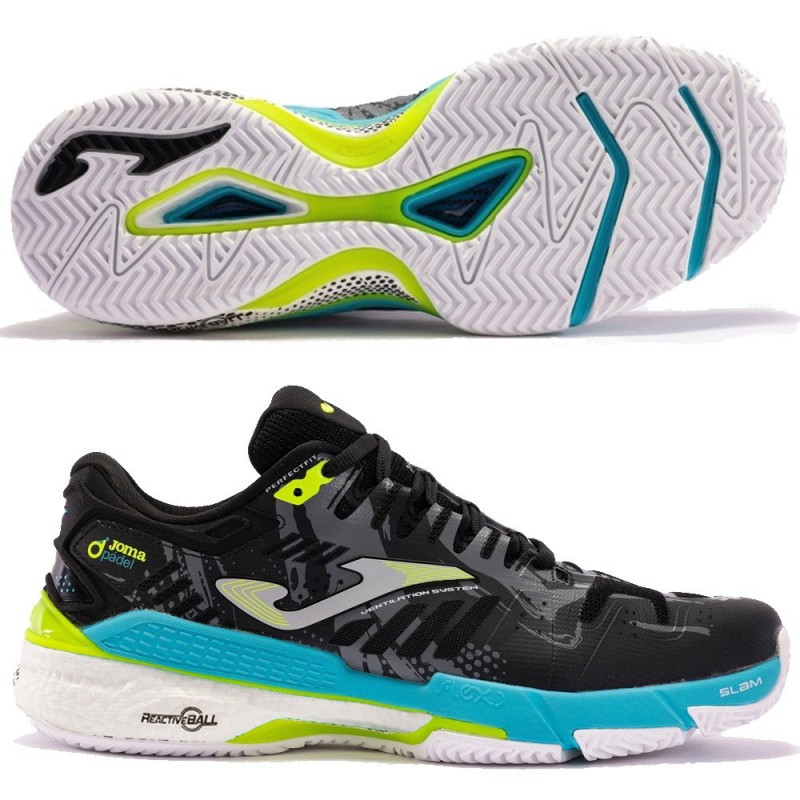 Joma Slam Men 2401 black blue 2024 padelskor Joma Slam Men 2401 black blue 2024 padelskor